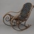 Michael Thonet (1796-1871). <em>Rocking Chair, Model #1</em>, Designed ca. 1860, manufactured ca. 1900. Copper beech, leather, 39 1/4 x 22 1/2 x 45 in. (99.7 x 57.2 x 114.3 cm). Brooklyn Museum, Caroline A.L. Pratt Fund, 69.79.1. Creative Commons-BY (Photo: Brooklyn Museum, 69.79.1_threequarter_PS6.jpg)