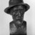 Aristide Maillol (French, 1861-1944). <em>Bust of Renoir</em>, Model completed: 1907. Bronze, 16 x 11 1/2 x 12 in. (40.6 x 29.2 x 30.5 cm). Brooklyn Museum, Gift of Mr. and Mrs. Richard Rodgers, 70.176.6. © artist or artist's estate (Photo: Brooklyn Museum, 70.176.6_front_bw.jpg)