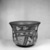 Nazca. <em>Bowl</em>, 300 B.C.E.-500 C.E. Ceramic, pigment, 5 13/16 x 5 13/16 in. (14.8 x 14.8 cm). Brooklyn Museum, Gift of Ernest Erickson, 70.177.17. Creative Commons-BY (Photo: Brooklyn Museum, 70.177.17_acetate_bw.jpg)