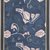 Marguerite Thompson Zorach (American, 1887-1968). <em>(Semi-abstract Floral Designs - White on Navy Blue Background)</em>, n.d. Watercolor on paper mounted to tan paper and then mounted to black paper, Sheet (watercolor): 12 1/8 x 8 15/16 in. (30.8 x 22.7 cm). Brooklyn Museum, Gift of Mr. and Mrs. Tessim Zorach, 70.35.10. © artist or artist's estate (Photo: Brooklyn Museum, 70.35.10_PS9.jpg)