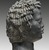 Ancient Near Eastern. <em>Head of a Man with Tight, Curly Hair</em>, late 2nd century B.C.E. Marble, "Bigio Morata", 11 x 7 11/16 x 7 1/2 in. (28 x 19.5 x 19 cm). Brooklyn Museum, Charles Edwin Wilbour Fund, 70.59. Creative Commons-BY (Photo: Brooklyn Museum, 70.59_side_PS2.jpg)