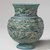  <em>Vessel with Relief Decoration</em>, ca. 1st century C.E. Faience, 7 1/4 x 5 1/2 x 5 1/2 in. (18.4 x 14 x 14 cm). Brooklyn Museum, Charles Edwin Wilbour Fund, 70.89.3. Creative Commons-BY (Photo: Brooklyn Museum, 70.89.3_side1_PS9.jpg)