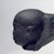  <em>Male Head with Recut Face</em>, 4th century B.C.E. and modern times. Basalt, 3 9/16 x 2 11/16 x 3 3/4 in. (9 x 6.9 x 9.5 cm). Brooklyn Museum, Charles Edwin Wilbour Fund, 71.10.2. Creative Commons-BY (Photo: Brooklyn Museum, 71.10.2_left.jpg)