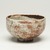 Kitaoji Rosanjin (Japanese, 1883-1959). <em>Tea Bowl</em>, ca. 20th century. Stoneware, white underglaze, red to deep orange mottled overglaze, 3 x 4 3/4 in. (7.6 x 12.1 cm). Brooklyn Museum, Gift of Bernice and Robert Dickes, 72.162.1. Creative Commons-BY (Photo: Brooklyn Museum, 72.162.1_view01_PS11-1.jpg)