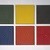 Frank Stella (American, born 1936). <em>New Madrid</em>, 1962. Alkyd on raw canvas (Benjamin Moore flat wall paint), 12 1/16 x 12 1/16 in. (30.6 x 30.6 cm). Brooklyn Museum, Gift of Andy Warhol, 72.167.5. © artist or artist's estate (Photo: , 72.167.1-.6_SL1.jpg)