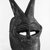Edo. <em>Face Mask with Two Horns</em>, late 19th or early 20th century. Wood, pigment, metal, 12 1/2 x 6 1/4 x 5 1/4 in. Brooklyn Museum, Gift of Dr. and Mrs. Abbott A. Lippman, 73.154.11. Creative Commons-BY (Photo: Brooklyn Museum, 73.154.11_bw.jpg)
