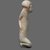 Egyptian. <em>Bound Nubian Prisoner</em>, ca. 1979-1801 B.C.E. Limestone, 4 7/16 x 1 3/4 x 1 3/8 in. (11.3 x 4.5 x 3.5 cm). Brooklyn Museum, Charles Edwin Wilbour Fund, 73.23. Creative Commons-BY (Photo: Brooklyn Museum, 73.23_view2_PS9.jpg)