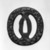  <em>Sword Guard</em>, 16th-17th century. Iron, brass, copper, 2 13/16 x 2 11/16 in. (7.2 x 6.8 cm). Brooklyn Museum, By exchange, 74.86.3. Creative Commons-BY (Photo: Brooklyn Museum, 74.86.3_side1_bw.jpg)