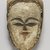 Tsogho. <em>Face Mask</em>, late 19th-early 20th century. Raffia, iron, 12 x 7 3/4 x 4 in. (30.5 x 19.7 x 10.2 cm). Brooklyn Museum, Gift of Mr. and Mrs. J. Gordon Douglas III, 75.189.10. Creative Commons-BY (Photo: Brooklyn Museum, 75.189.10_PS4.jpg)