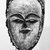 Tsogho. <em>Face Mask</em>, late 19th-early 20th century. Raffia, iron, 12 x 7 3/4 x 4 in. (30.5 x 19.7 x 10.2 cm). Brooklyn Museum, Gift of Mr. and Mrs. J. Gordon Douglas III, 75.189.10. Creative Commons-BY (Photo: Brooklyn Museum, 75.189.10_bw.jpg)