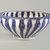  <em>Blue and White Bowl with Radial Design</em>, 13th century. Ceramic; fritware, painted in cobalt blue under a transparent glaze, 3 11/16 in. (9.3 cm). Brooklyn Museum, Gift of Mr. and Mrs. Thomas S. Brush, 75.2. Creative Commons-BY (Photo: Brooklyn Museum, 75.2_view1_PS6.jpg)