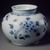  <em>Jar</em>, last half of 19th century. Porcelain with under glaze cobalt painted decoration, Height: 5 15/16 in. (15.1 cm). Brooklyn Museum, Designated Purchase Fund, 76.119. Creative Commons-BY (Photo: Brooklyn Museum, 76.119.jpg)