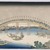 Katsushika Hokusai (Japanese, 1760-1849). <em>The Tenman Bridge in Settsu Province, from the series Remarkable Views of Bridges in Various Provinces</em>, ca. 1834. Color woodblock print on paper, 10 15/16 x 15 3/16 in. (27.8 x 38.6 cm). Brooklyn Museum, Anonymous gift, 76.151.6 (Photo: Brooklyn Museum, 76.151.6_print_IMLS_SL2.jpg)
