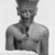  <em>Amun-Re or King Amunhotep III</em>, ca. 1403-1365 B.C.E. Quartzite, 7 11/16 x 5 5/8 x 3 15/16 in. (19.5 x 14.3 x 10 cm). Brooklyn Museum, Charles Edwin Wilbour Fund, 76.39. Creative Commons-BY (Photo: Brooklyn Museum, 76.39_front_NegF_bw_SL3.jpg)
