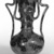 George E. Ohr (American, 1857-1918). <em>Vase</em>, ca. 1900. Glazed earthenware, H: 9 1/4 in. (23.5 cm). Brooklyn Museum, H. Randolph Lever Fund, 76.64. Creative Commons-BY (Photo: Brooklyn Museum, 76.64_bw.jpg)