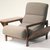 Russel Wright (American, 1904-1976). <em>Armchair "Statton,"</em> Designed 1950; Manufactured ca. 1951. Sycamore, upholstery, 32 1/2 x 29 (width with leaves closed) x 35 1/2 in. (82.6 x 73.7 x 90.2 cm). Brooklyn Museum, Gift of the artist, 76.99.2a-b. Creative Commons-BY (Photo: Brooklyn Museum, 76.99.2a-b_transp2632.jpg)