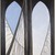 Georgia O'Keeffe (American, 1887-1986). <em>Brooklyn Bridge</em>, 1949. Oil on masonite, 47 15/16 x 35 7/8in. (121.8 x 91.1cm). Brooklyn Museum, Bequest of Mary Childs Draper, 77.11 (Photo: Brooklyn Museum, 77.11_SL1.jpg)