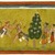 Indian. <em>Vali and Sugriva Fighting, Folio from the Dispersed 'Shangri Ramayana'</em>, ca. 1700-1710. Opaque watercolor on paper, sheet: 8 x 12 1/4 in.  (20.3 x 31.1 cm). Brooklyn Museum, Gift of Mr. and Mrs. H. Peter Findlay, 77.201.1 (Photo: Brooklyn Museum, 77.201.1_front_IMLS_SL2.jpg)
