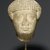  <em>Head in Short Wig</em>, ca. 1938-1875 B.C.E. Limestone, 4 1/2 x 3 x 3 1/2 in. (11.4 x 7.6 x 8.9 cm). Brooklyn Museum, Charles Edwin Wilbour Fund, 77.6. Creative Commons-BY (Photo: Brooklyn Museum, 77.6_PS2.jpg)