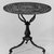 American. <em>Table</em>, ca. 1840-1855. Cast iron, wood, and painted decoration, 28 3/8 x 28 3/8 x 28 3/8 in. (72.1 x 72.1 x 72.1 cm). Brooklyn Museum, H. Randolph Lever Fund, 78.131. Creative Commons-BY (Photo: Brooklyn Museum, 78.131_bw.jpg)