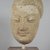  <em>Head of a Buddha</em>, ca. 4th-5th century. Stucco, height: 12 5/8 in.  (32.1 cm). Brooklyn Museum, Gift of Paul E. Manheim, 78.259.2. Creative Commons-BY (Photo: Brooklyn Museum, 78.259.2_PS5.jpg)