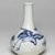  <em>Bottle</em>, last half of 19th century. Porcelain with under glaze cobalt blue decoration, Height: 7 1/2 in. (19 cm). Brooklyn Museum, Gift of Mr. and Mrs. Robert L. Poster, 78.260.2. Creative Commons-BY (Photo: , 78.260.2_PS11.jpg)