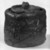 Kawakita Handeishi (Japanese, 1878-1963). <em>Tea Ceremony Fresh Water Jar and Storage Box (Mizusashi)</em>, ca. 1960. Clay, glaze, wood box, 5 1/4 x 3 1/2 in. (13.3 x 8.9 cm). Brooklyn Museum, Gift of Sidney B. Cardozo, Jr., 79.178.4a-b. Creative Commons-BY (Photo: Brooklyn Museum, 79.178.4a-b_bw.jpg)