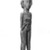 Dayak. <em>Figure (Hampatong) Representing a Male and Female</em>, early 20th century. Wood, pigment, 53 3/8 in. (135.6 cm). Brooklyn Museum, Gift of Mr. and Mrs. Gustave Schindler, 79.2.1. Creative Commons-BY (Photo: Brooklyn Museum, 79.2.1_threequarter_bw.jpg)