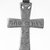 Amhara. <em>Pendant Cross</em>, 19th or 20th century. Silver, 1 7/8 x 1 3/16 in. (4.8 x 3.0 cm). Brooklyn Museum, Gift of George V. Corinaldi Jr., 79.72.14. Creative Commons-BY (Photo: Brooklyn Museum, 79.72.14_view2_bw.jpg)