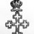 Amhara. <em>Pendant Cross</em>, 19th or 20th century. Silver, 2 1/2 x 1 1/4 in. (6.3 x 3.2 cm). Brooklyn Museum, Gift of George V. Corinaldi Jr., 79.72.17. Creative Commons-BY (Photo: Brooklyn Museum, 79.72.17_bw.jpg)