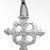Amhara. <em>Pendant Cross</em>, 19th or 20th century. Silver, 2 3/4 x 2 in. (7.0 x 5.1 cm). Brooklyn Museum, Gift of George V. Corinaldi Jr., 79.72.19. Creative Commons-BY (Photo: Brooklyn Museum, 79.72.19_view2_bw.jpg)