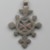 Amhara. <em>Pendant Cross</em>, 19th or 20th century. Silver, 2 1/8 x 1 1/2 in. (5.4 x 3.8 cm). Brooklyn Museum, Gift of George V. Corinaldi Jr., 79.72.24. Creative Commons-BY (Photo: Brooklyn Museum, 79.72.24_back_PS6.jpg)