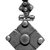 Amhara. <em>Pendant Cross</em>, 19th or 20th century. Silver, 2 1/2 x 1 3/8 in. (6.3 x 3.5 cm). Brooklyn Museum, Gift of George V. Corinaldi Jr., 79.72.25. Creative Commons-BY (Photo: Brooklyn Museum, 79.72.25_bw.jpg)