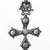 Amhara. <em>Pendant Cross</em>, 19th or 20th century. Silver, 2 3/8 x 1 1/2 in. (6.0 x 3.8 cm). Brooklyn Museum, Gift of George V. Corinaldi Jr., 79.72.26. Creative Commons-BY (Photo: Brooklyn Museum, 79.72.26_view2_bw.jpg)