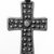 Amhara. <em>Pendant Cross</em>, 19th or 20th century. Silver, 2 1/4 x 1 3/8 in. (5.7 x 3.5 cm). Brooklyn Museum, Gift of George V. Corinaldi Jr., 79.72.27. Creative Commons-BY (Photo: Brooklyn Museum, 79.72.27_view1_bw.jpg)