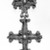 Amhara. <em>Pendant Cross</em>, 19th or 20th century. Silver, 3 1/8 x 1 1/2 in. (8.5 x 3.9 cm). Brooklyn Museum, Gift of George V. Corinaldi Jr., 79.72.29. Creative Commons-BY (Photo: Brooklyn Museum, 79.72.29_bw.jpg)