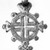 Amhara. <em>Pendant Cross</em>, 19th or 20th century. Silver, 1 3/4 x 1 1/4 in. (4.6 x 3.3 cm). Brooklyn Museum, Gift of George V. Corinaldi Jr., 79.72.33. Creative Commons-BY (Photo: Brooklyn Museum, 79.72.33_view1_bw.jpg)