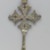 Amhara. <em>Pendant Cross with Ear Cleaner Extension</em>, 19th or 20th century. Silver, 2 1/2 x 1 1/2 in. (6.3 x 3.8 cm). Brooklyn Museum, Gift of George V. Corinaldi Jr., 79.72.3. Creative Commons-BY (Photo: Brooklyn Museum, 79.72.3_front_PS6.jpg)