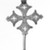 Amhara. <em>Pendant Cross with Ear Cleaner Extension</em>, 19th or 20th century. Silver, 2 1/2 x 1 1/2 in. (6.3 x 3.8 cm). Brooklyn Museum, Gift of George V. Corinaldi Jr., 79.72.3. Creative Commons-BY (Photo: Brooklyn Museum, 79.72.3_view2_bw.jpg)
