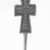 Amhara. <em>Pendant Cross with Ear Cleaner Extension</em>, 19th or 20th century. Silver, brass, 2 5/8 x 1/2 in. (6.7 x 1.3 cm). Brooklyn Museum, Gift of George V. Corinaldi Jr., 79.72.4. Creative Commons-BY (Photo: Brooklyn Museum, 79.72.4_view2_bw.jpg)