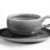 Russel Wright (American, 1904-1976). <em>Cup and Saucer, from 6-Piece Place Setting</em>, Designed 1937; Manufactured ca. 1938. Earthenware, Cup: 1 3/8 x 3 1/2 x 2 1/2 in. (3.5 x 8.9 x 6.4 cm). Brooklyn Museum, Gift of Andrew and Ina Feuerstein, 80.169.7a-b. Creative Commons-BY (Photo: Brooklyn Museum, 80.169.7a-b_bw.jpg)
