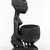 Yorùbá. <em>Kneeling Female Figure Holding a Bowl (Agere Ifa)</em>, late 19th or early 20th century. Wood, applied materials, (metal & beads in bag), h: 11 3/3 in. (30.0 cm). Brooklyn Museum, Gift of Ann W. Walzer, 80.245. Creative Commons-BY (Photo: Brooklyn Museum, 80.245_side_bw.jpg)