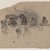 Indian. <em>Figure Studies</em>, ca. 1750. Ink on paper, pounced for transfer, sheet: 5 x 5 7/8 in.  (12.7 x 14.9 cm). Brooklyn Museum, Gift of Marilyn W. Grounds, 80.261.20 (Photo: Brooklyn Museum, 80.261.20_IMLS_PS3.jpg)