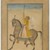 Kasam, Son of Muhammad. <em>Equestrian Portrait of Maharaja Sujan Singh of Bikaner</em>, ca. 1747. Opaque watercolor, silver, and gold on paper, sheet: 11 1/2 x 8 1/8 in.  (29.2 x 20.6 cm). Brooklyn Museum, Gift of Mr. and Mrs. Carl L. Selden, 80.75 (Photo: Brooklyn Museum, 80.75_IMLS_PS4.jpg)
