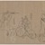  <em>Three Figures</em>, 19th-20th century. Brush sketch, ink on paper, Image: 9 5/8 x 14 1/2 in. (24.4 x 36.8 cm). Brooklyn Museum, Gift of Dr. Jack Hentel, 81.204.10 (Photo: Brooklyn Museum, 81.204.10_IMLS_PS3.jpg)