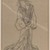  <em>Standing Courtesan</em>, late 19th century. Brush sketch, ink on paper, Image: 14 x 9 3/8 in. (35.6 x 23.8 cm). Brooklyn Museum, Gift of Dr. Jack Hentel, 81.204.15 (Photo: Brooklyn Museum, 81.204.15_IMLS_PS3.jpg)