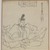  <em>Seated Nobleman</em>, late 19th century. Brush sketch, ink on paper, Image: 11 3/8 x 10 1/2 in. (28.9 x 26.7 cm). Brooklyn Museum, Gift of Dr. Jack Hentel, 81.204.16 (Photo: Brooklyn Museum, 81.204.16_IMLS_PS3.jpg)