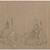  <em>Two Noblemen</em>, 19th-20th century. Brush sketch, ink on paper, Image: 9 3/4 x 14 1/2 in. (24.8 x 36.8 cm). Brooklyn Museum, Gift of Dr. Jack Hentel, 81.204.8 (Photo: Brooklyn Museum, 81.204.8_IMLS_PS3.jpg)
