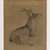  <em>Recumbent Deer</em>, 19th century. Album leaf, ink and sepia on paper, Image: 41 1/2 x 18 1/8 in. (105.4 x 46 cm). Brooklyn Museum, Gift of Dr. Fred S. Hurst, 81.287.3 (Photo: Brooklyn Museum, 81.287.3_IMLS_PS4.jpg)