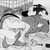 Kitagawa Utamaro (Japanese, 1753-1806). <em>Shunga Album (Woodblock Print)</em>, 18th-19th century. Ink and color on paper, 8 3/4 x 12 1/2 in. (22.2 x 31.8 cm). Brooklyn Museum, Gift of Edward P. Weinman, 82.230 (Photo: Brooklyn Museum, 82.230_detail6_bw_IMLS.jpg)